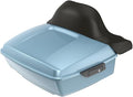 Advanblack Road Glide Tour Trunk Pack Sharkskin Blue King Tour Trunk Pack Luggage +Wrap-Around Backrest Pad for '97-'25 Harley Touring Road King Street Glide Electra Glide CVO models