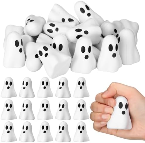 Wettarn 24 Pcs Halloween Ghost Balls Bulks, Ghost Toy