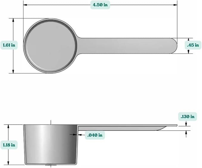32 mL (32 CC | 1.08 Oz.) Long Handle Plastic Measuring Spoon for Coffee, Protein Powder, Pet Food, Spices, Grains, Dry Goods – Food-Grade BPA-Free (Pack of 100)
