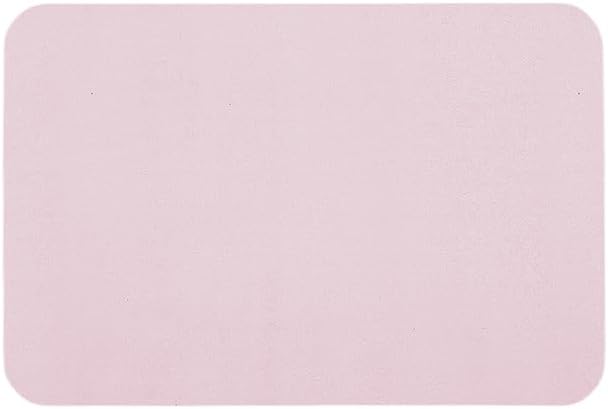 TYUU Pink Bath Mat, Bathroom Rugs Non Slip Washable Thin Absorbent Quick Dry Bath Mat Fits Under Door Bathroom Floor Mat Perfect for Bath, Shower, or Sink 20"x30" Pink
