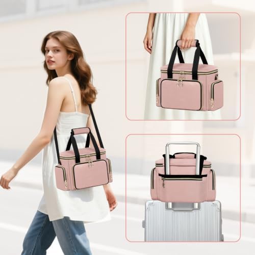 GDNasist Large Makeup Bag, Portable Travel Makeup Bag Organizer
