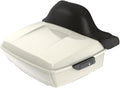 Advanblack Road Glide Tour Trunk Pack Birch White King Tour Trunk Pack Luggage +Wrap-Around Backrest Pad for '97-'25 Harley Touring Road King Street Glide Electra Glide CVO models