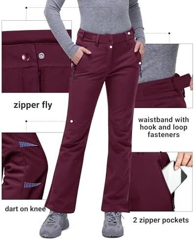 33,000ft Women's Snow Pants Ski Insulated Snowboard Winter Waterproof Warm