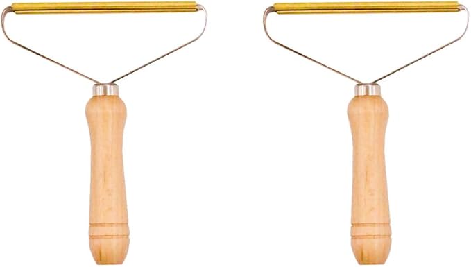 SagaSave 2 Pcs Portable Lint Remover with Comfortable Handle, Reusable Remove Brush Tool for Clothes, Carpet, Couch, Blanket, Easy to Use
