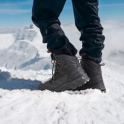 NORTIV 8 Men's Waterproof Hiking Winter Snow Boots