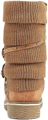 DREAM PAIRS Women's Mid Calf Fashion Winter Snow Boots