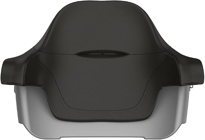 Advanblack Road Glide Tour Trunk Pack Charcoal Denim King Tour Trunk Pack Luggage +Wrap-Around Backrest Pad for '97-'25 Harley Touring Road King Street Glide Electra Glide CVO models
