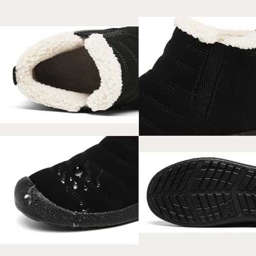 Women's Waterproof Winter Snow Boots Warm Insulation Outdoor Cold Weather Boot for Women Lightweight Fur Lined Non Slip