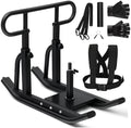 Weight Sled, Fitness Sled, Fitness Strength Training Sled,Adjustable Height Weight Training Sled,Heavy Duty Workout Sled for Building Muscle and Explosive Strength for 1" and 2" Weight Plates