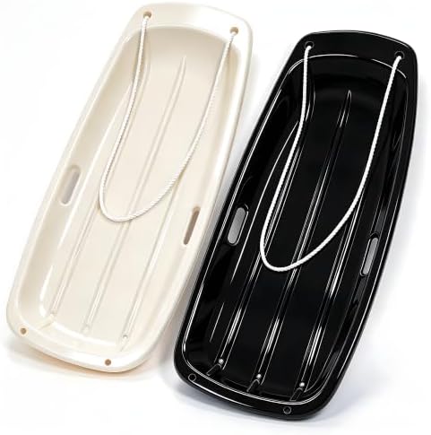 35" Snow Sled for Kids & Adults, Cold Resistant Flexible Toboggan