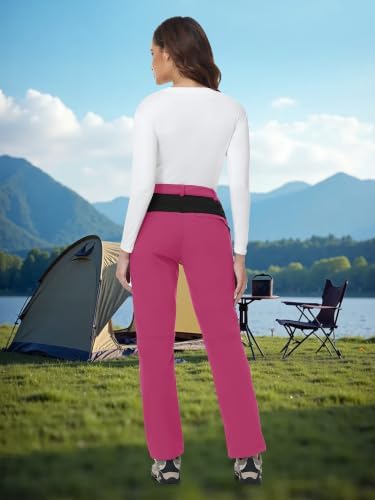 YSENTO Women's Hiking Pants Fleece Lined Winter Waterproof Insulated Snow Ski Work