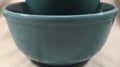 Mixing Nesting Bowls - Replacement Bowls - American Made - Mosser Glass USA (Georgia Blue, Large)