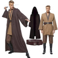 Cosplaysky Men's Tunic Cosplay Costume Halloween Robe Hooded Uniform