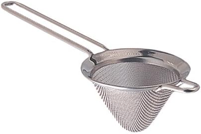 RSVP International Endurance Kitchen Collection, Stainless Steel Fine Mesh Conical Sieve/Colander, Multi-Purpose for Cooking, Baking, Loose Leaf Tea, Bar Strainer Cocktails, 3-Inch