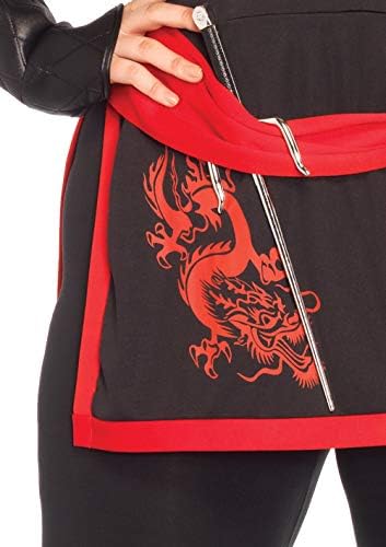 Leg Avenue Women's Plus-Size 4 Piece Ninja Assassin Costume