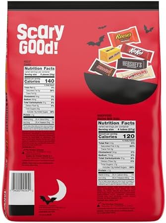 Hershey Miniatures Assorted Flavored, Halloween Candy Bulk Bag, 78.24 oz, 275 Pieces (Pack of 2)