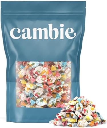 Cambie Assorted Fruit Hard Candy Individually Wrapped - 4 lbs Fruit Candy