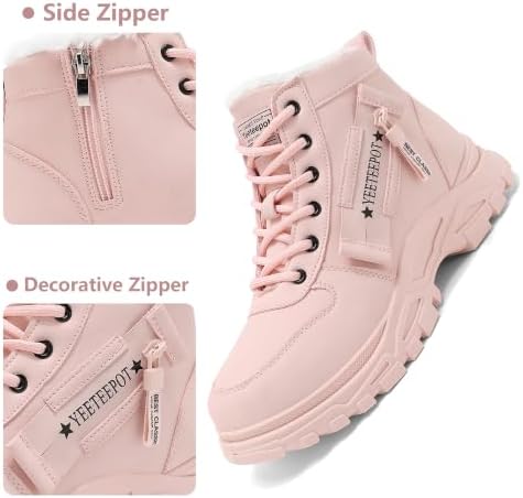 Womens Snow Boots Warm Winter Shoes Lace Up Ankle Booties