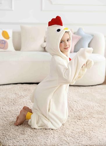 SimZoo Kids Animal Onesie Pajamas Halloween Costumes Cosplay 4-13Y