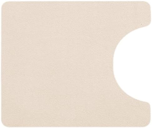 TYUU Toilet Rug, Thin Toilet Rugs U Shaped Washable Non Slip Absorbent Quick Dry Low Pile Toilet Mat, 20"x24" U Shape Beige