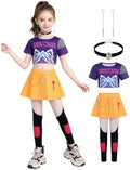 Pop Star Costume Kids Girls Fantasy Stage Outfit Halloween Costumes Set