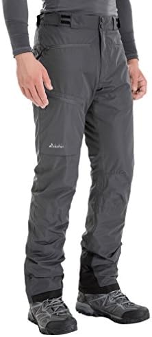 clothin Men's Waterproof Ski Pants Insulated Snow Pants with Boot Gaiters