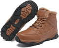 Snow Boots for Men Winter Waterproof Warm Fur Lined Shoes Non Slip Ankle