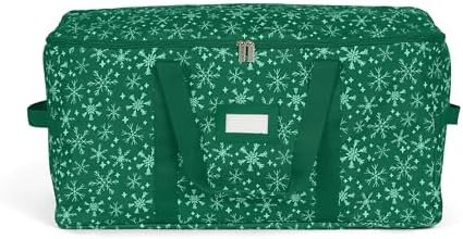 Covermates Treasurekeeper Storage Bag, Green Snowflake