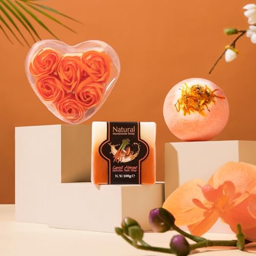 Fall Gifts for Women Orange, Fall Gift Basket, Halloween, Birthday Gifts for Mom Her Wife Friend w/FALL Candle Socks,Self Care Get Well Gift Spa Set, Teacher,Thanksgiving,Boo Basket Gift Box Cozy