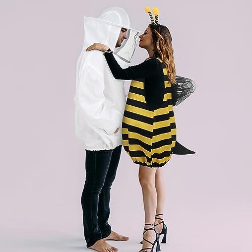 Hercicy Halloween Bee & Beekeeper Couple Costume with Headpiece