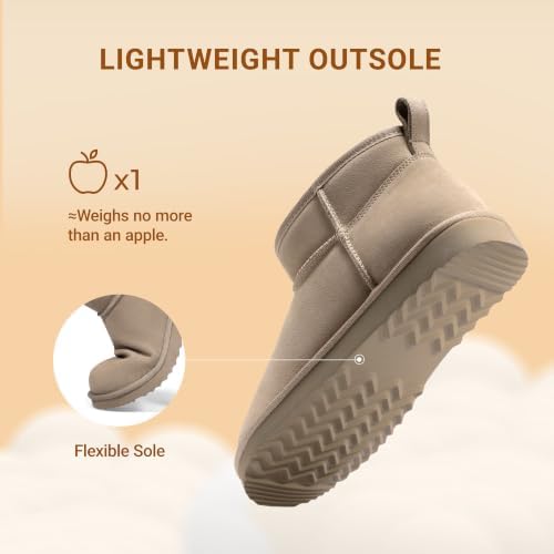 DREAM PAIRS Women's Winter Snow Boots - Classic Ankle Boots