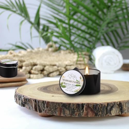 24 Pcs Massage Oil Candles, 1oz Low-Temp Moisturizing Body Wax