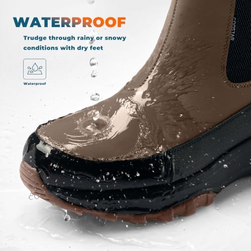 Coostar Winter Boots for Men Warm Snow Boot Botas Para Nieve Hombre