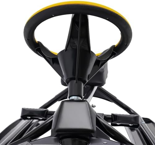 Snow Sled with Steering Wheel – Kart-Shaped Snow Bike & Racer Sled for Skiing, Ice & Sand Skating – All-Ages Ski Sled for Adults and Children