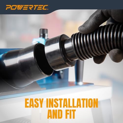 POWERTEC Dust Collector Fittings, Router Table Dust Collection System w/Y Fittings Hoses, Reducer Shop Vac Works w/BOSCH PR20EVS, Makita & Porter Cable, Not Compatible with Lift Router Tables (70331)