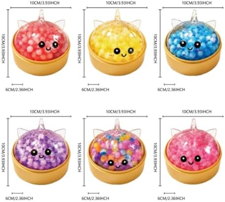 Halloween Squishies Toys with Steamer，Slow-Rise Basket Stuffer Party Favors,Halloween Dumplings for Relieve Stress, (5)