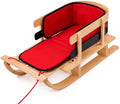 Snow Sled Cushion Pad Mini Toboggan Sled Pad with Seat Belt