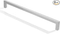 khtumeware 2 Pack 12 inch(305mm) Hole Center Brushed Nickel Cabinet Pulls Solid Heavy-Duty Square Cabinet Handles Drawer Pulls Kitchen Cabinet Hardware Kitchen Handle