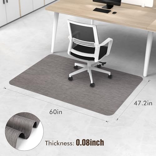 Blvornl Office Chair Mat for Hardwood Floor, Computer Chair Mat, 47.2"x60"