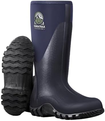 Men's Waterproof Rubber Mud Boots, 6mm Neoprene