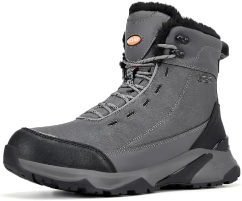 EQW Men's Snow Boots Waterproof Insulated Non-Slip Lightweight