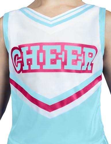 Spooktacular Creations Halloween Girl Cheerleader Costume, Cheer Uniform Set, Cheerleading Outfit for Halloween DressUp Party