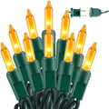 BrizLabs Gold Christmas Lights 300 Count 69.6ft Incandescent String Lights