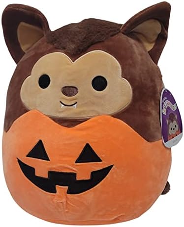 Squishmallow Official Kellytoy Halloween Squishy Soft Plush Toy Animals (Brown/Orange, Wade Werewolf, 5 Inch)
