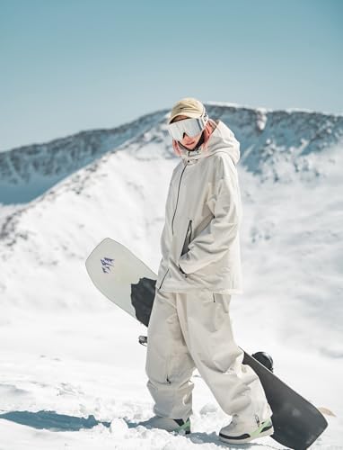 GSOU SNOW Mens Womens Snow Pants Baggy Snowboard Ski Pants 15K Waterproof