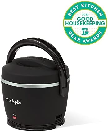 Crock-Pot Electric Lunch Box 20-Ounce Portable Food Warmer Black Licorice Perfect for Travel On-the-Go & Office Use (Pack of 4)