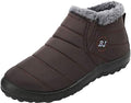 JOINFREE Winter Snow Boots for Women Men Anti-Skid House Shoes Ankle Boots Indoor Outdoor