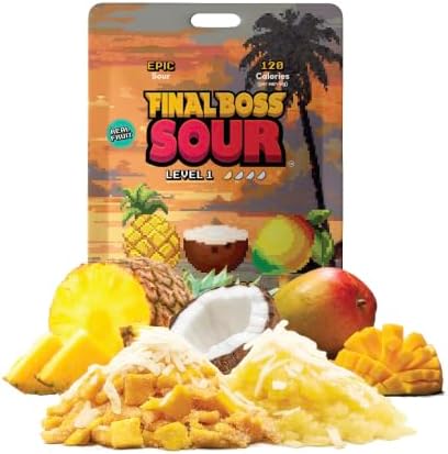 Final Boss Sour, Sour Fruit Chews (1 Pack, Sour Colada)