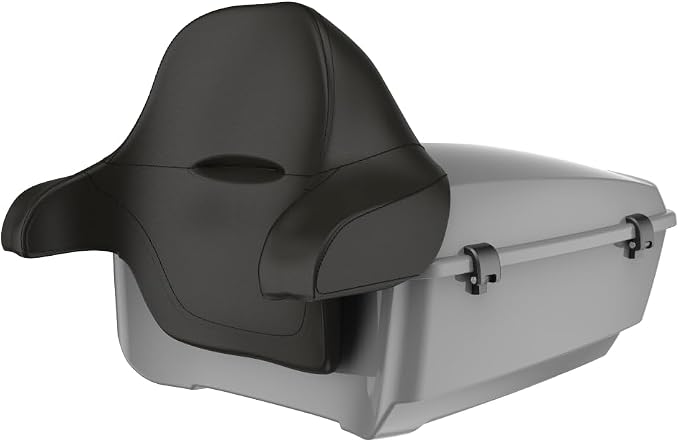 Advanblack 2026 Road Glide Tour Trunk Pack Dark Billiard Gray King Tour Trunk Pack+Wrap-Around Backrest Pad Fits For Harley Touring CVO Road King Street Glide Electra Glide Ultra Limited 1997-2026