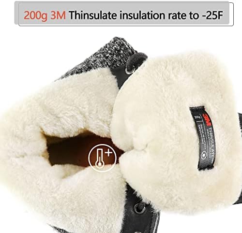 mysoft Women's Winter Snow Boots Waterproof Insulated Mid Calf Booties